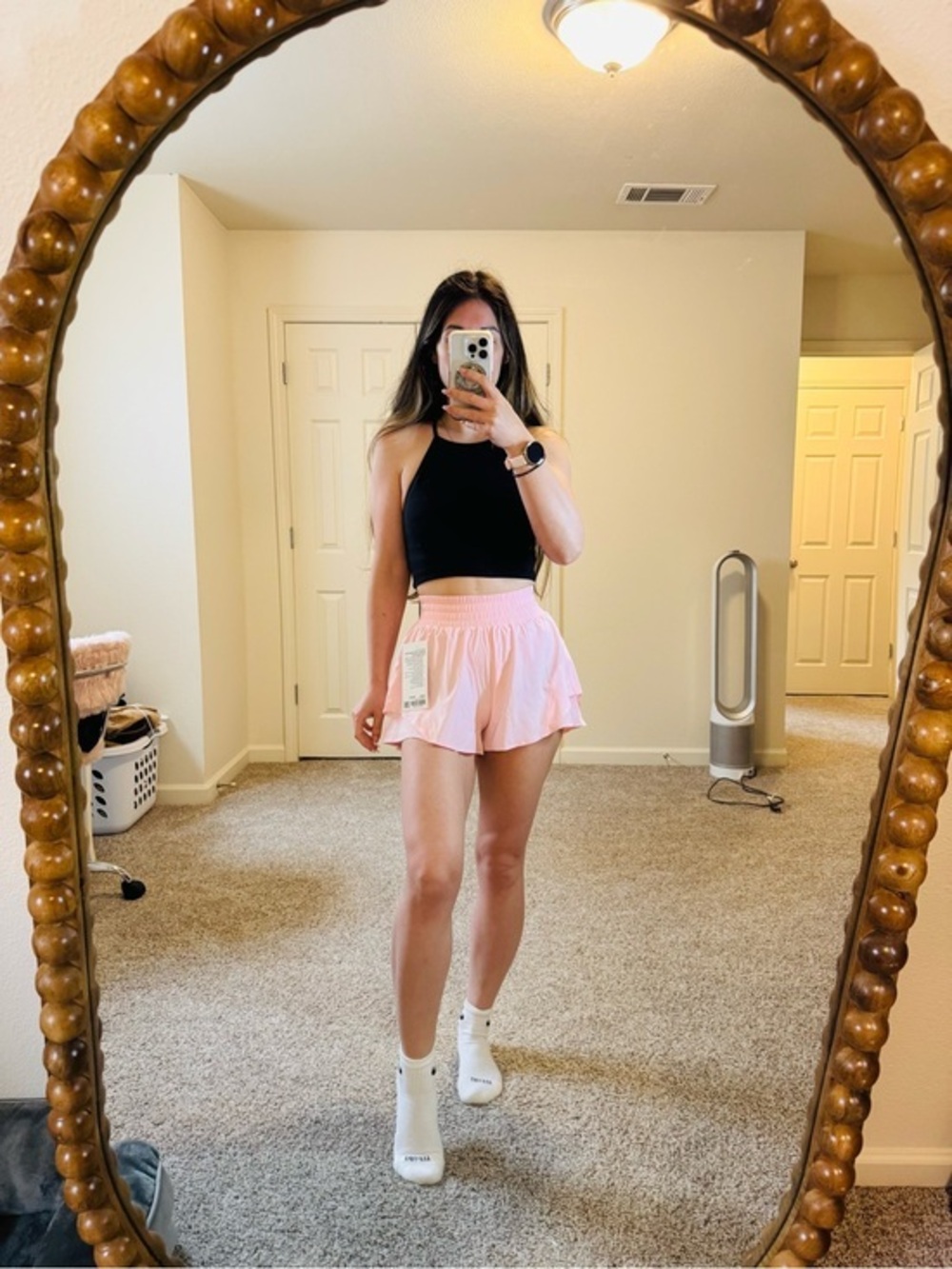 Lululemon Shake it out HR 2.5 Shorts XXXS Blush Quartz NWT rare color sold out